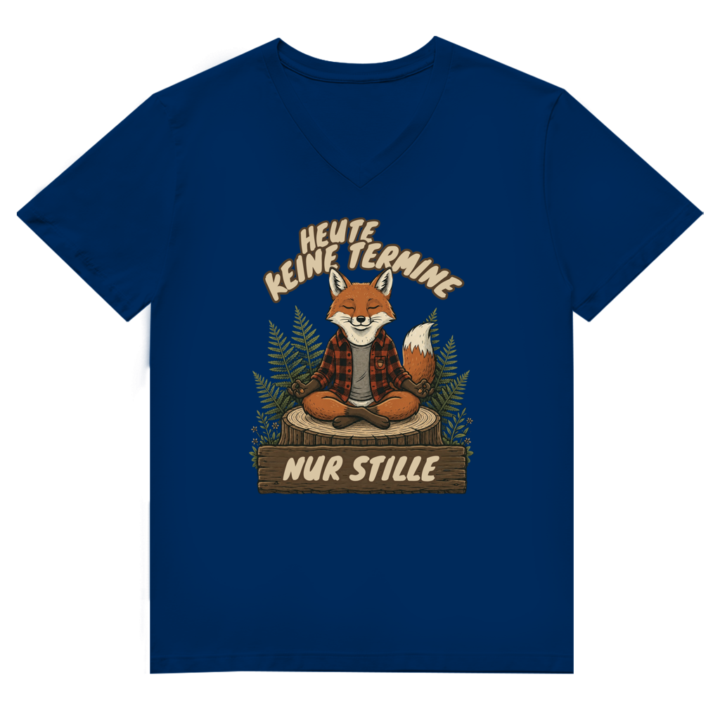 Fuchs Herren V-Neck T-Shirt