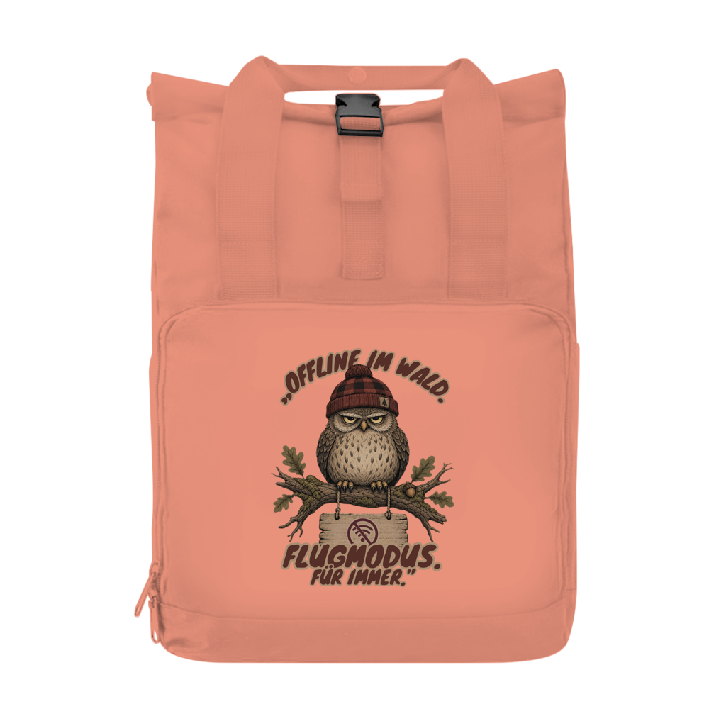 Eule Rucksack mit Seitentasche