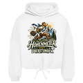 Damen Cropped Hoodie Höhenmeter