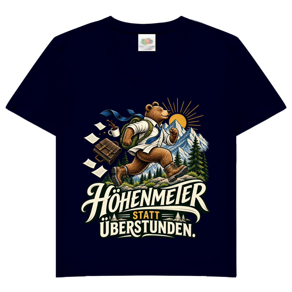Damen V-Neck T-Shirt Höhenmeter