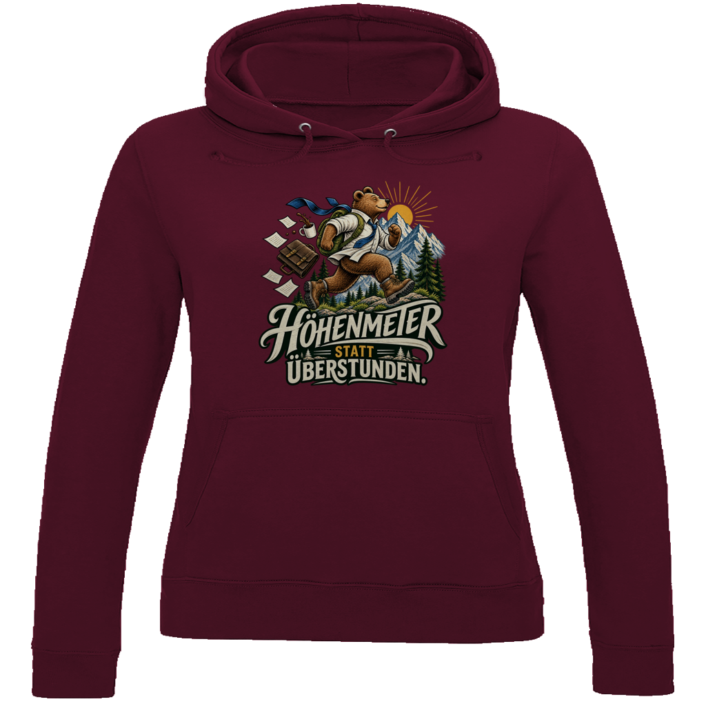 Damen Hoodie Höhenmeter