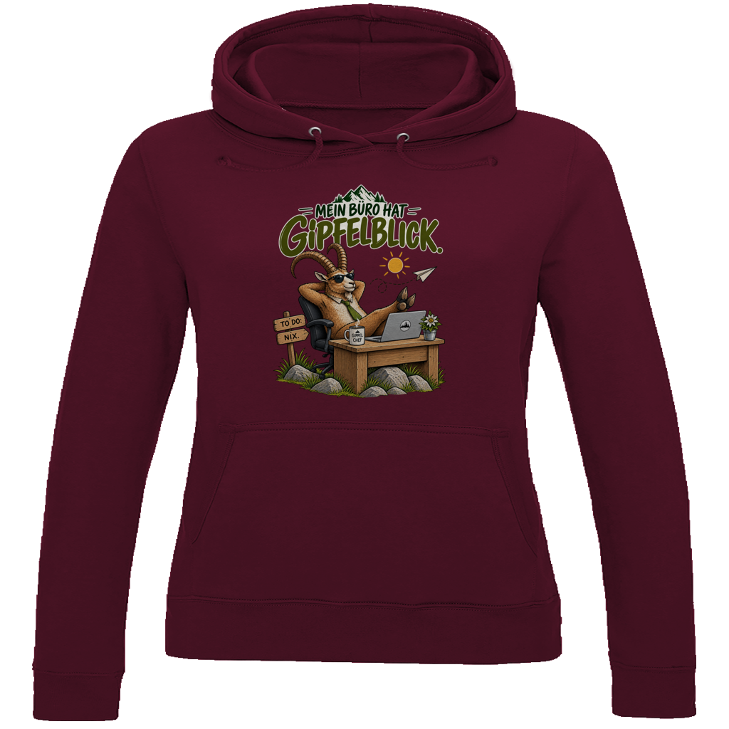 Damen Hoodie Gipfelblick